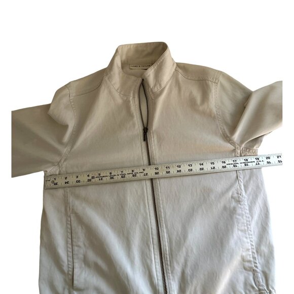 Lord & Taylor Beige Full-Zip Jacket Size 6 High Neck Casual & Comfortable - Picture 6 of 7